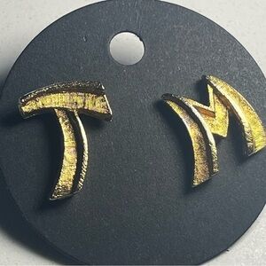 Vintage Lettering T M Lapel Pins, Perfect for Trademark or Initials MCM